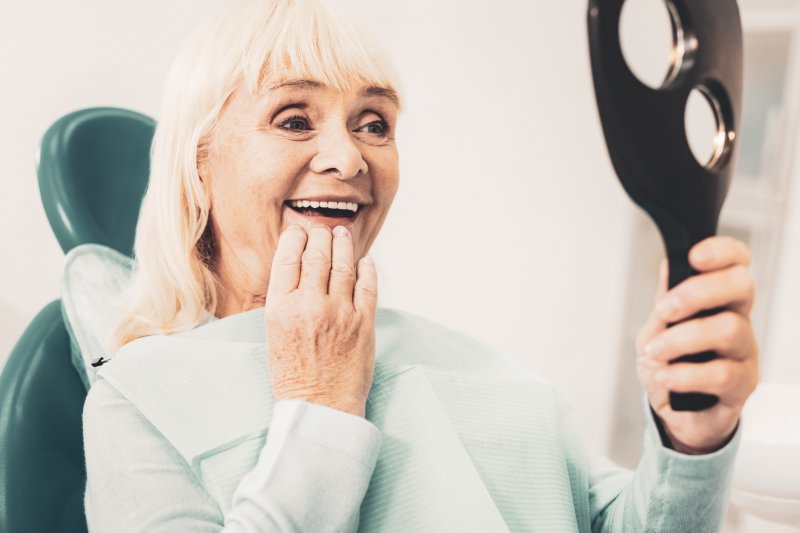 woman at dentist